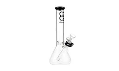 Glasscity Beaker Ice Bong Black Trim 
