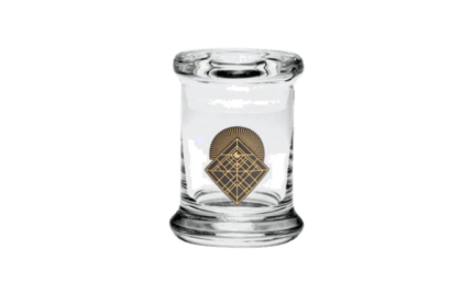 420 Science "Geometric Pattern" Glass Jar