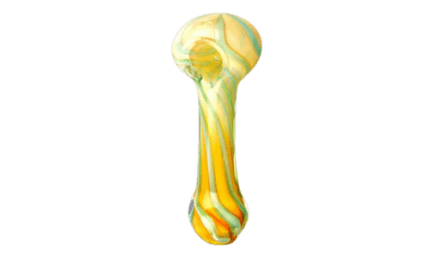 Worked Swirl Spoon Pipe - Gilbert