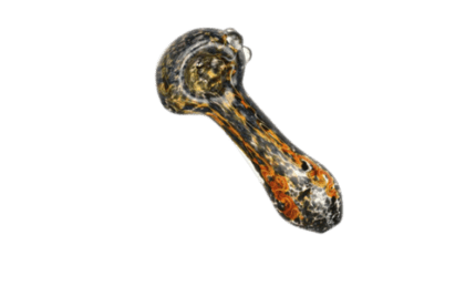Fritted Squiggle Spoon Glass Pipe
