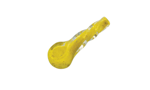 Small Heavy Twisted Frit Glass Pipe