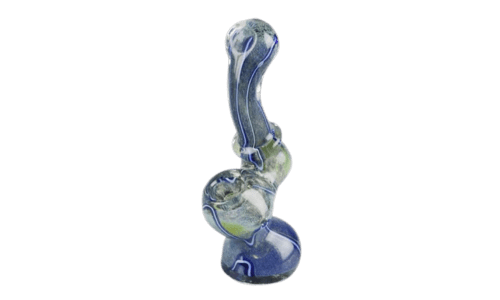 Worked Fritted Bubbler Hand Pipe - Boomer